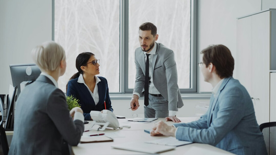 people in business meeting
